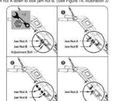 Adjusting the cable