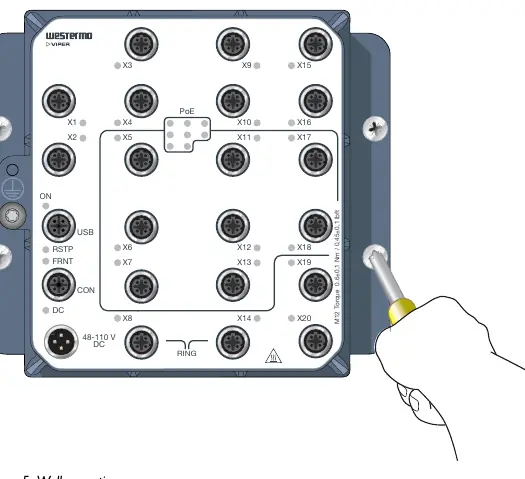Wall mounting procedure
