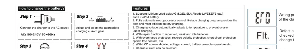 Charging steps