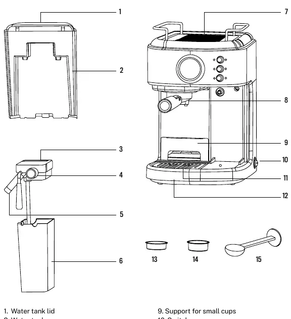 Parts list diagram