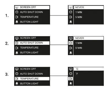 Menu navigation interface