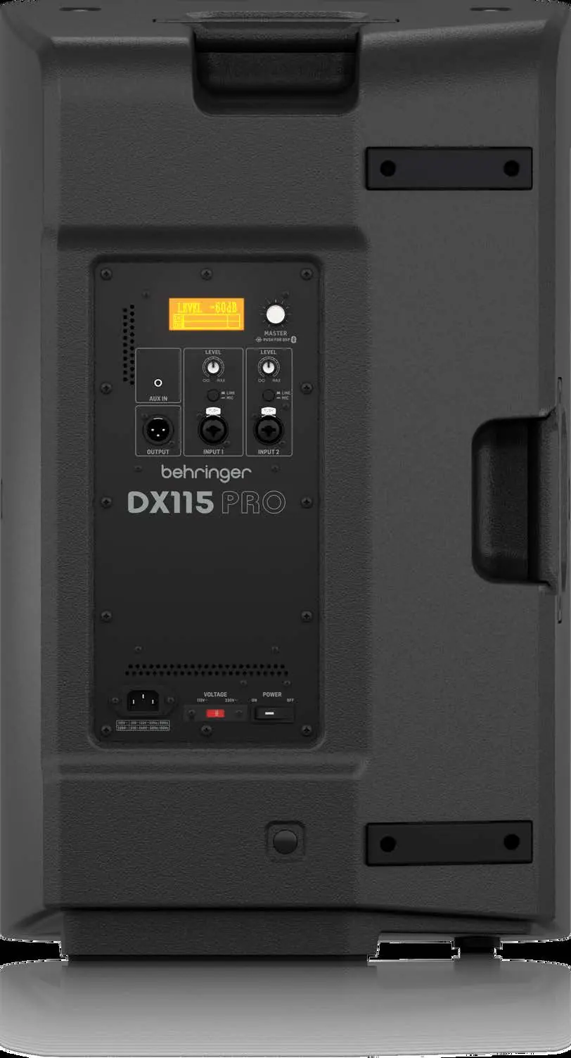 DX115 PRO back panel