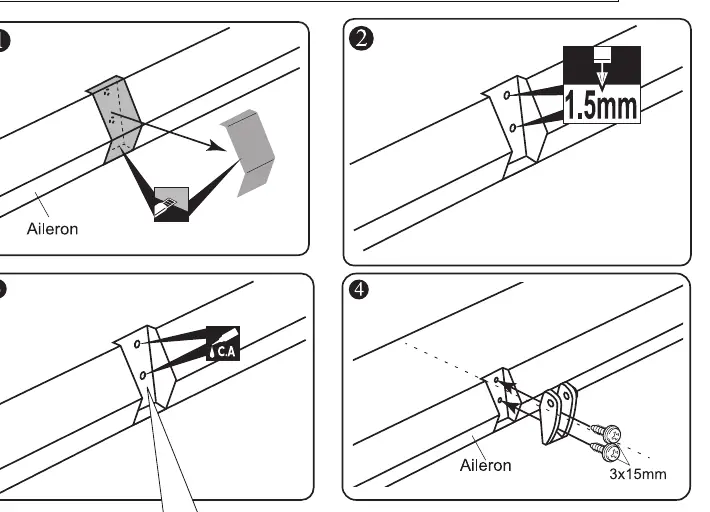 Aileron installation steps