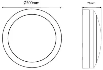 Dimensions for 20W model