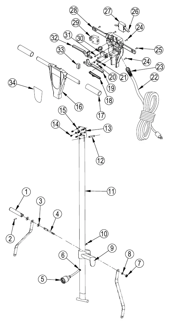 Handle Assembly Parts Diagram