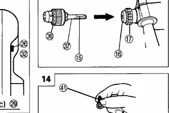 Installing drill chuck