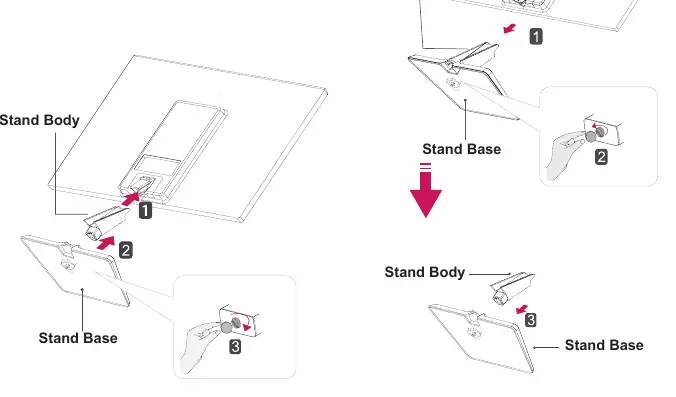 Attaching the stand base