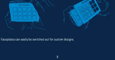 Switching faceplates