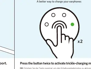Activating trickle-charging mode