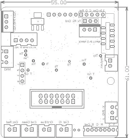 Driver board layout diagram