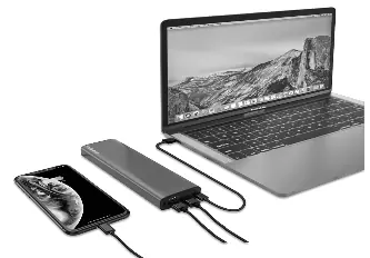 Charging devices using the myCharge power bank