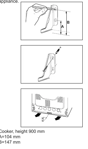 Anti-tip bracket installation
