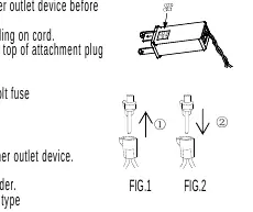 Fuse replacement procedure showing how to open the fuse access cover.