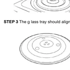 Step 3: Glass tray installation
