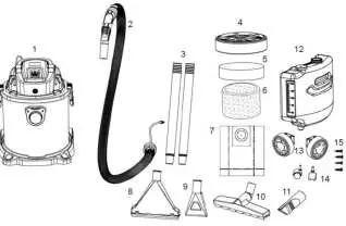 Parts diagram of the PC310.V2