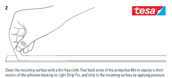 Adhesive mounting procedure