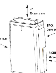 Spacing requirements for installation