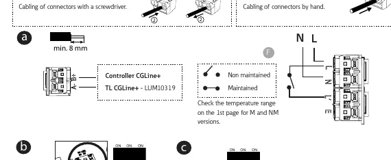 Wiring diagram and connector cabling.