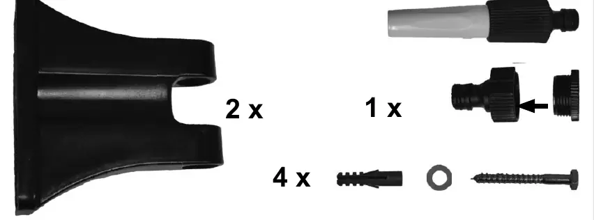 Mounting hardware included