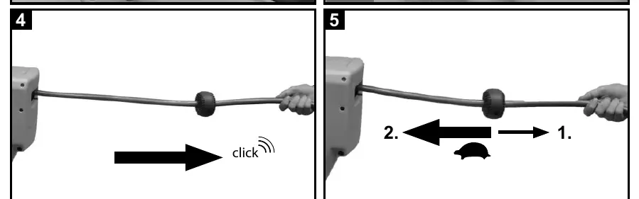 Hose operation steps
