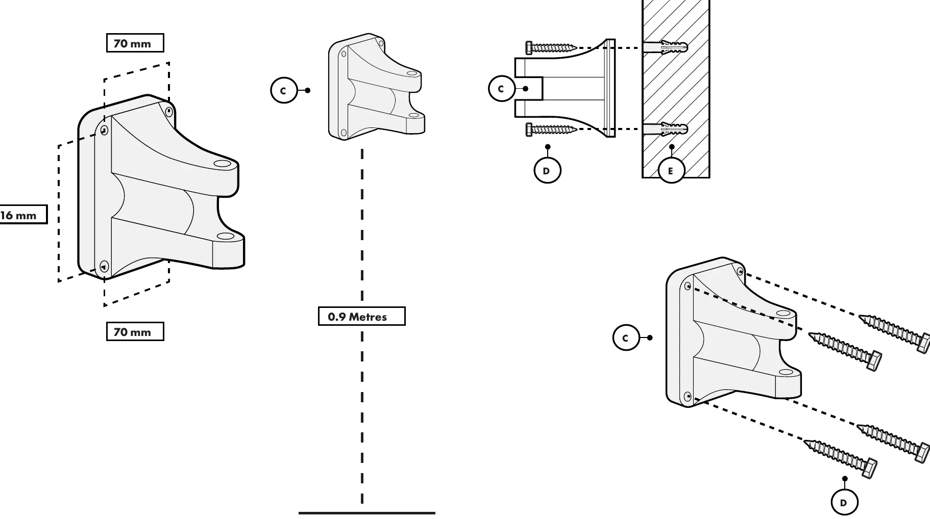 Mounting bracket installation