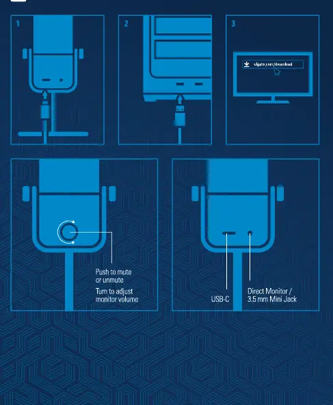 Setup and control diagram for Elgato Wave:1