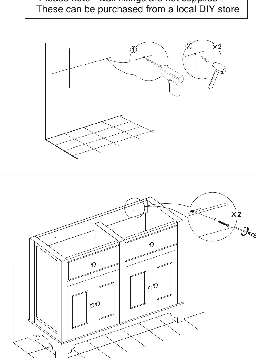 Wall mounting procedure