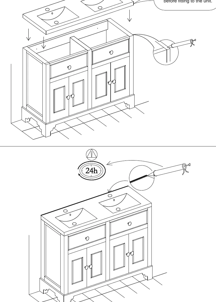 Basin installation
