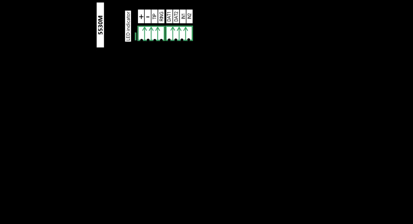 Wiring diagram for 5530M communicator to Honeywell Vista 20SE