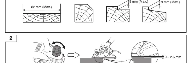 Adjusting the cutting depth