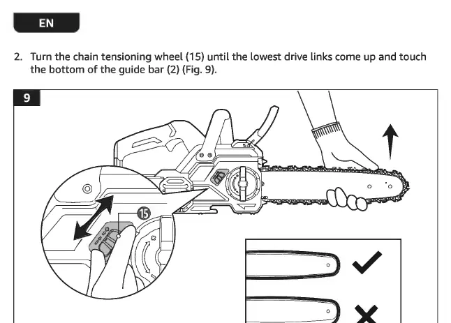 Adjusting chain tension