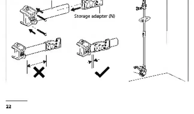 Storage rail installation
