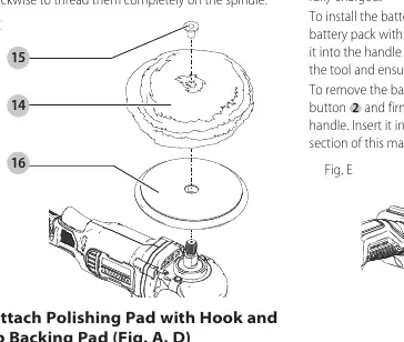 Polishing pad attachment (rubber backing)