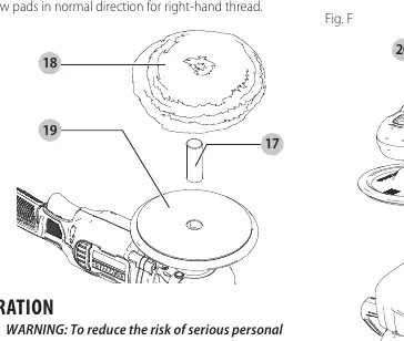 Polishing pad attachment (hook and loop)