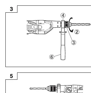 Side handle and depth gauge installation