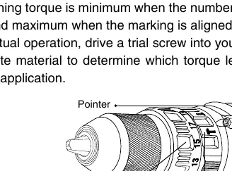 Torque adjustment