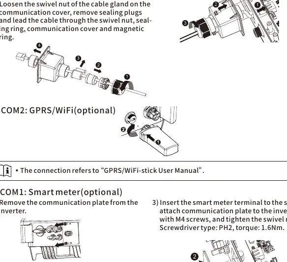 RS485 communication connection