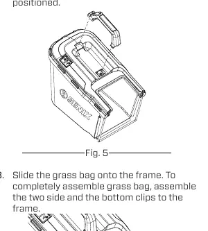 Grass bag assembly