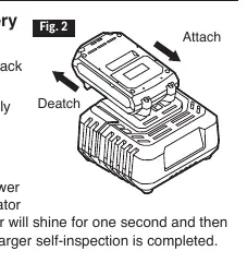 Attaching/detaching battery