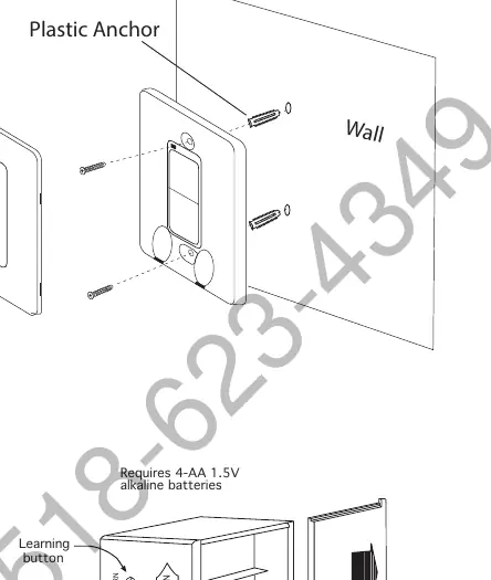 Wall mounting the transmitter