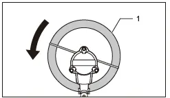 Using a nylon head (bump and go type)