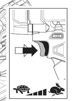 Variable speed trigger