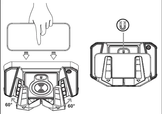 Adjusting the charging pad angle.