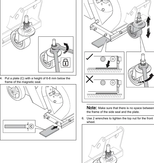 Magnetic seal adjustment