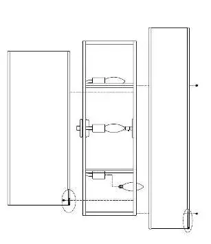 Shade assembly diagram showing inner and outer shade attachment.