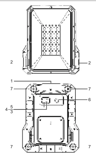 Diagram of the LED1800PB with labeled components