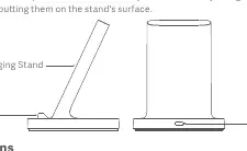 Product components: Wireless Charging Stand, LED Indicator, and USB-C Port.
