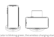 Proper device placement on the charging stand.