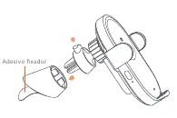 Adhesive mounting