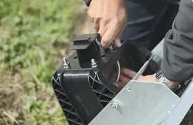Mounting the bracket to a steel post